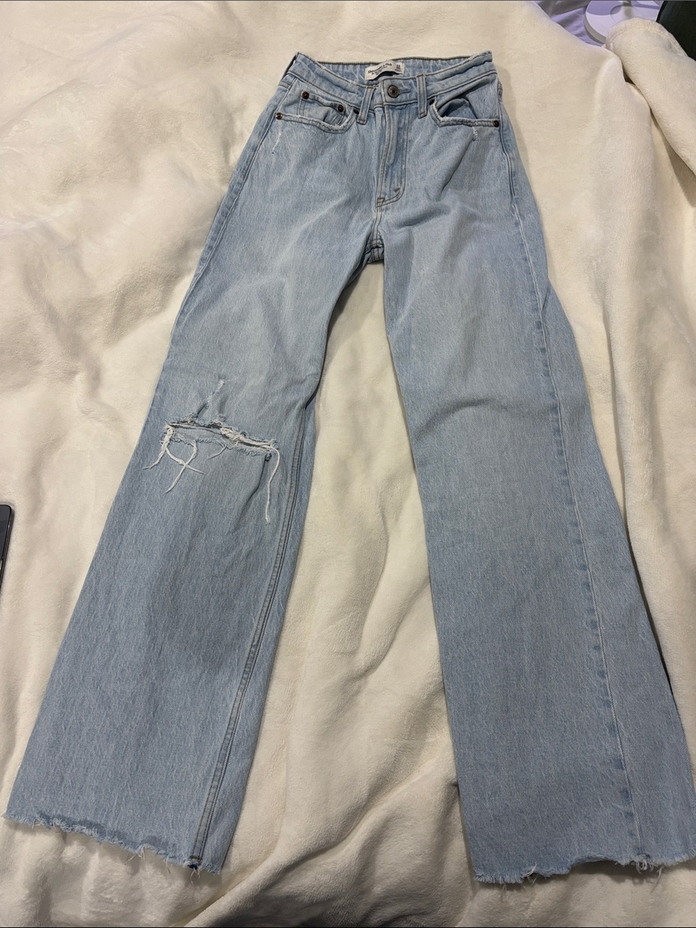 Abercrombie & Fitch Curve Love High Rise 90s Relaxed Jean Size 24